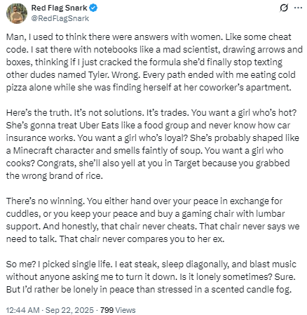 hijackhypergamy's tweet photo. Women are computationally deterministic BioBots.
There aren't "answers" to women.
Just simple code.

And they'll run it. https://t.co/niMnQxksfn