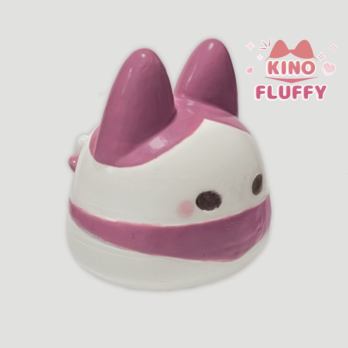 オリジナルのネコ　(ФωФ) KINO×FLUFFYのロゴ猫マークのフィギュアが完成しました‼︎ 初めて