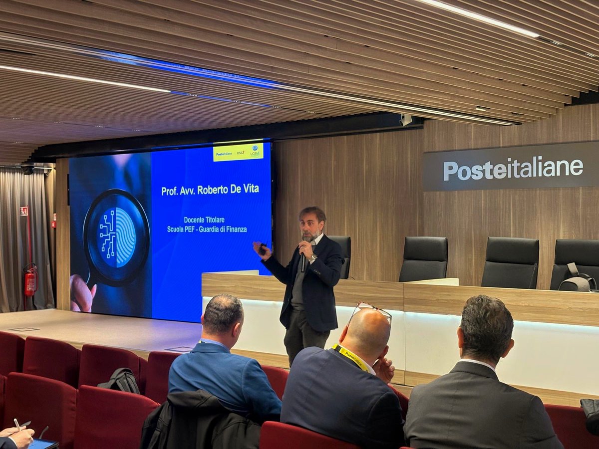 devita_law's tweet photo. Il Prof. Avv. @Roberto_D_V_  ha tenuto oggi la lezione "Indagini difensive e raccolta della prova: aspetti normativi e digitali" per il Corso Avanzato in Tecniche Investigative - Advanced Digital Security per la Protezione Aziendale di @PosteItaliane e @CampusBioMedico 

#penale https://t.co/SFs0WuyAOm
