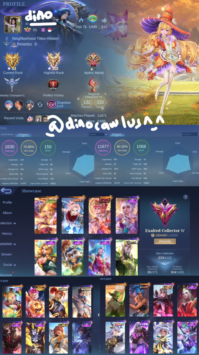 dinocawlus's tweet photo. RT are Appreciated 

WTS AKUN ML PRIBADI SAFE BGT 
Bekas pemakaian ciwi. Jual my acc ml yg dirawat seperti malika dr 2022-now.
- Ex Imo, emblem max, hero full
- Allkos
- Wajib CE
- Avail Rekber Famous
- Noreff
Price : 900k nego santuyy 
Tanya? DM :3 makasiw
Pliss bantu rt makasii https://t.co/W3uqpd3CVs