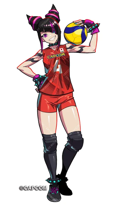 New official art | Capcom x Japan Volleyball Association