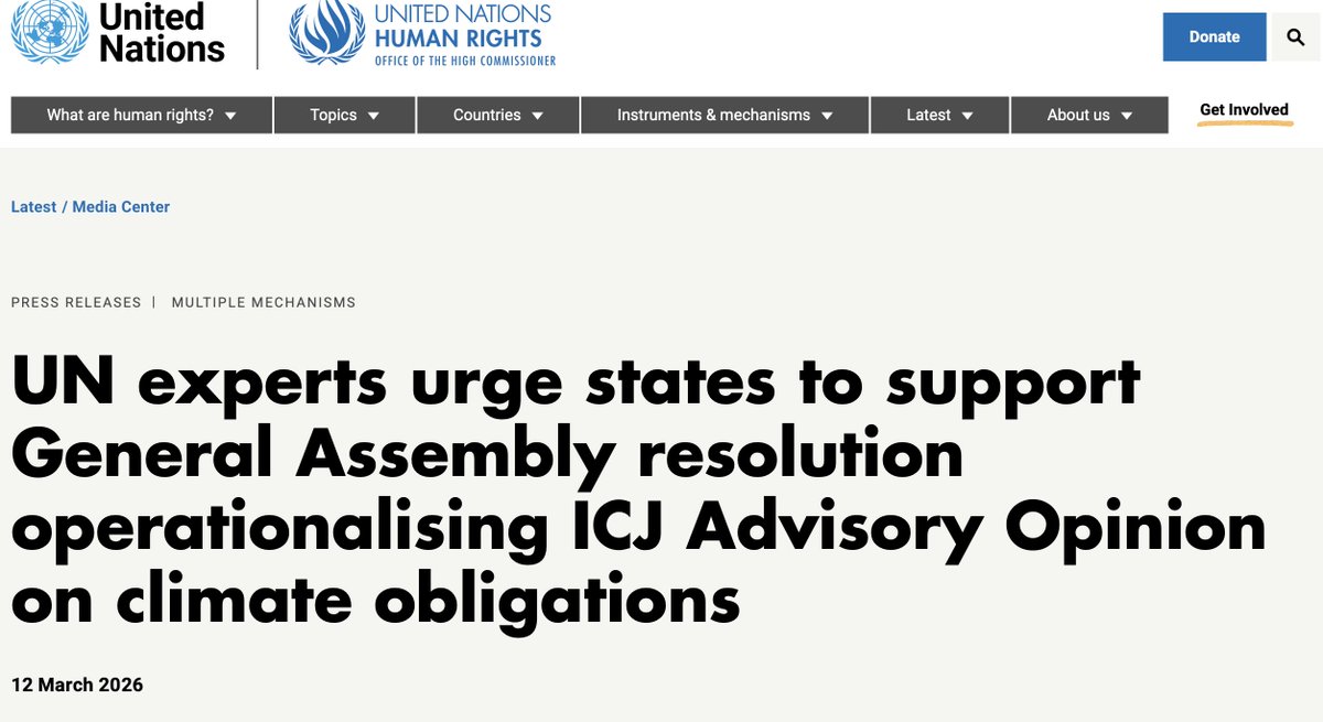 SR human rights & climate change, Elisa Morgera tweet media