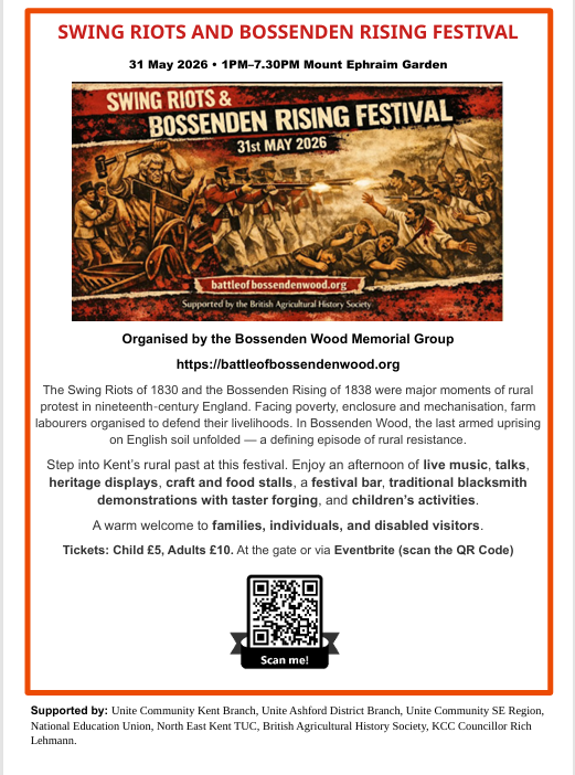 CanterburyHA's tweet photo. Festival organised by the Bossenden Wood Memorial Group. Tickets available from https://t.co/rmKt3ZYL3Y https://t.co/iiFjjhpybR