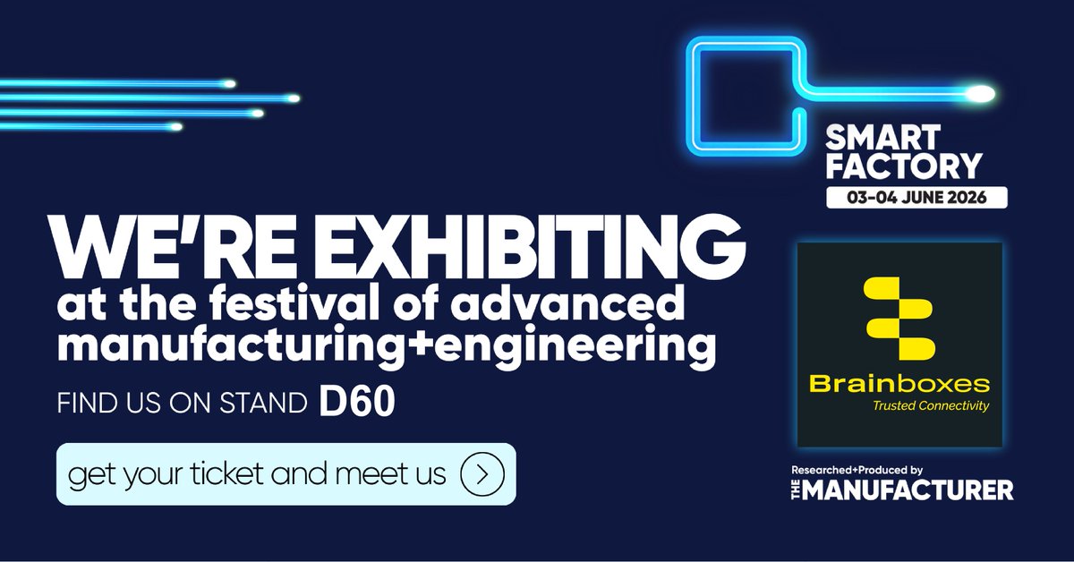 brainboxes_ltd's tweet photo. Smart Factory Expo this Week!✨
@SmartMWeek 

• Stand D60
• 3rd-4th June
• NEC, North Ave, Marston Green, Birmingham

Conquer the Back-to-Back-Bs Buzz Wire Challenge to win Liverpool-themed prizes!

Tickets🎫
https://t.co/1SZwNGsOtv

#Brainboxes #SmartManufacturingWeek https://t.co/D9iK1x2C5n