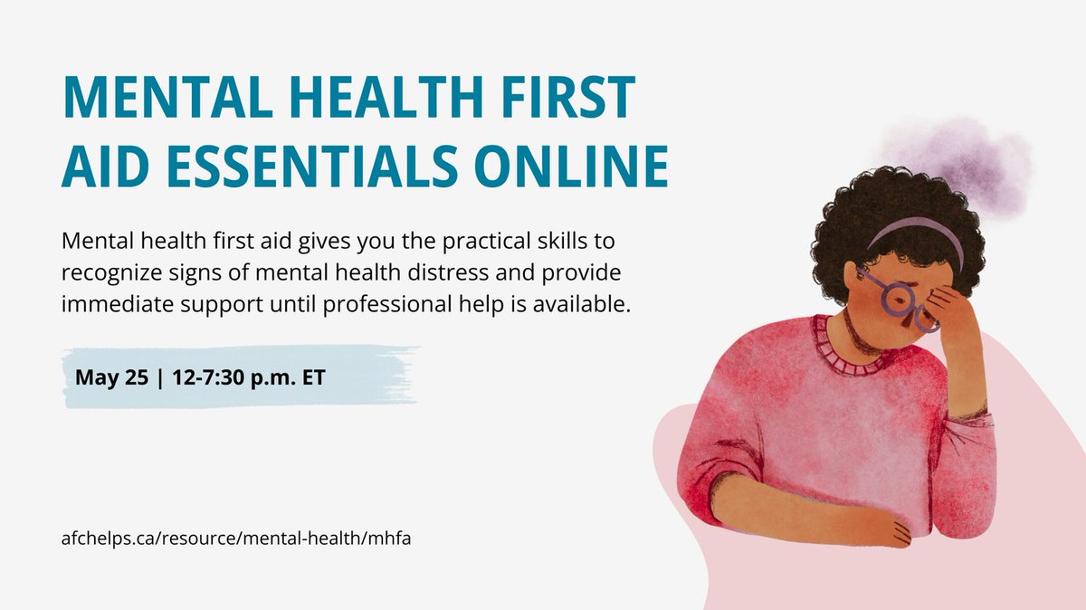 IATSETTF's tweet photo. Learn practical skills to recognize mental health challenges and provide support when it matters most with MHFA training.

Canadian entertainment industry workers can register for the AFC’s Mental Health First Aid course here: https://t.co/b6qehHxRrc https://t.co/rpVOurk92D