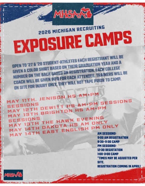 gibsonrondy2's tweet photo. I will be in Dewitt this morning for the MHSAA showcase!!
@CoachBradOtter @CoachEReinhart @Coach_Gardiner @AlmaCoachCole @DanMettlach @MIexposure https://t.co/yWByFKUIph