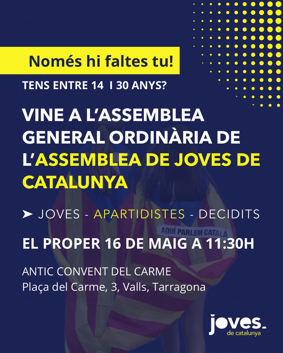 Assemblea de Joves de Catalunya tweet media