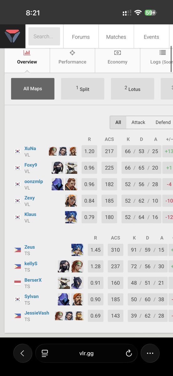 TomEvans1121's tweet photo. @Secret_Zeus1 @VARREL_VALORANT I think it’s time for Rimuru to step in for Vash. He’s been on the negative since the first match with Gen G. https://t.co/w4tpa9aiBz