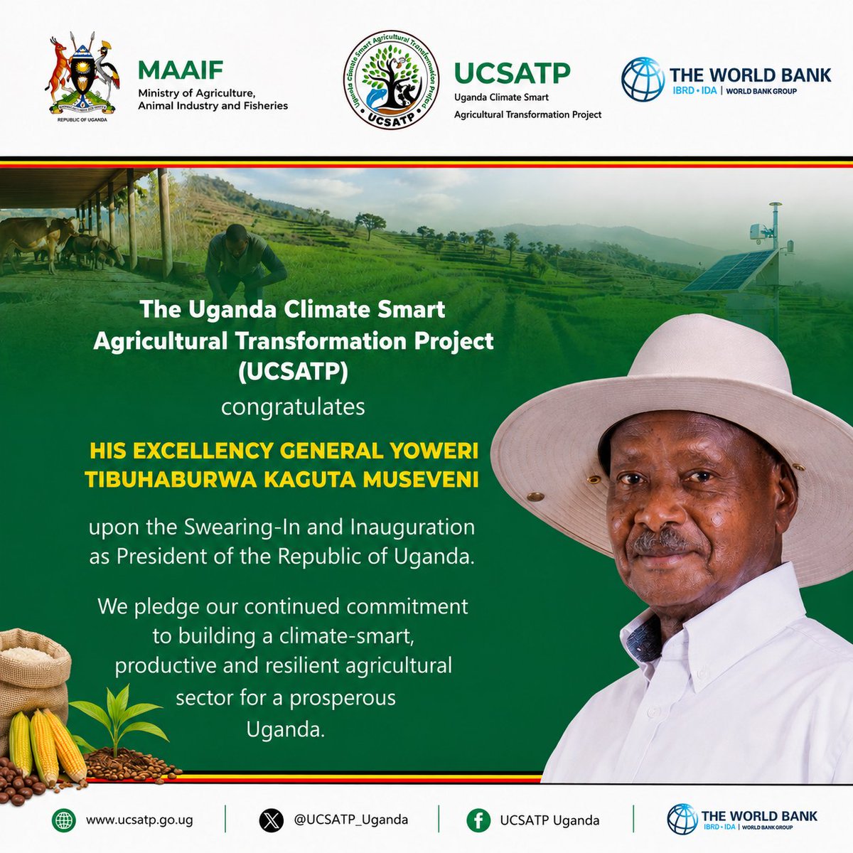 Uganda Climate Smart Agric Transformation Project tweet media