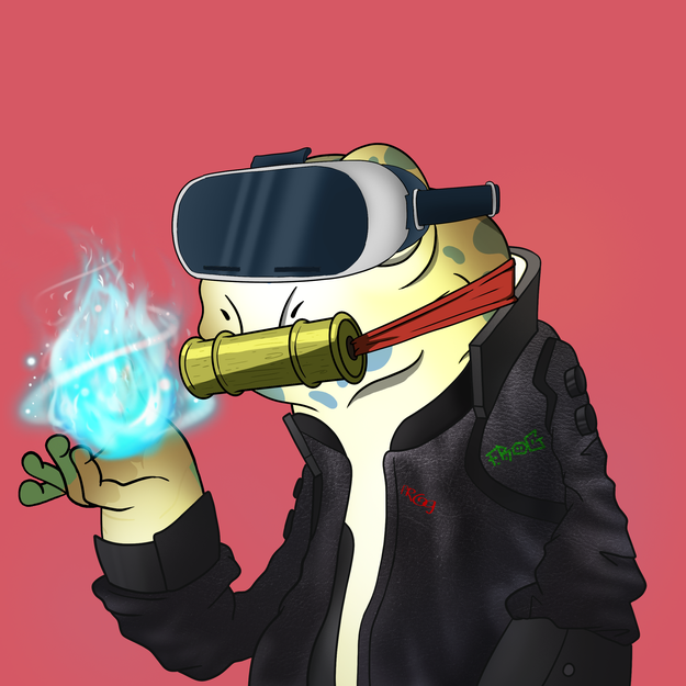 CF_UPDATE_BOT's tweet photo. Frog #5257 has evolved! @CyberFrogsNFT https://t.co/kFAUBCjddp