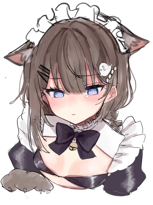 メイドの日だったらしい、去年の秘蔵のお絵描きを公開して絵を描いた気分になろうキャンペーン