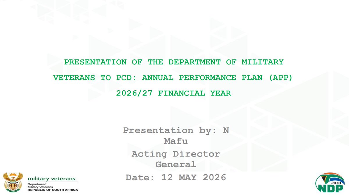 Defence Cluster Parliament of RSA tweet media