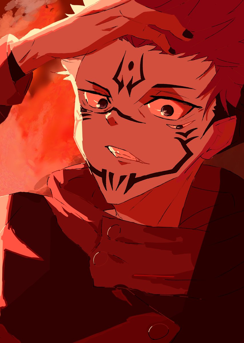 _mikagex's tweet photo. ワンドロ　２　
呪術廻戦　両面宿儺！ https://t.co/hU0lPVndhM