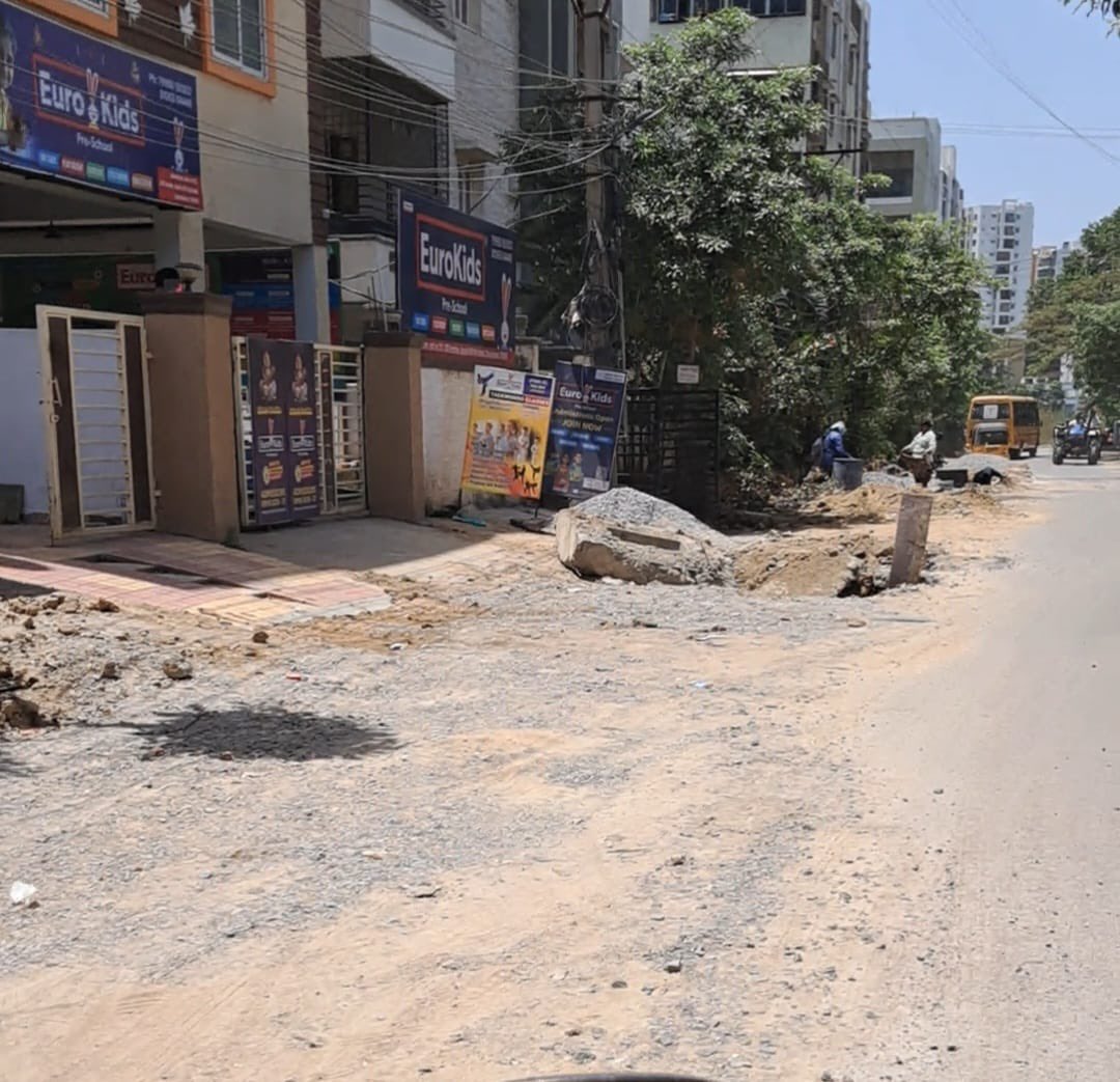 p_ivaturi's tweet photo. @ZC_SLP @DC_Serilingmply @CommissionrGHMC @Dc48Ghmc @GHMCOnline @revanth_anumula @arekapudigandhi - If roads can be fixed overnight for a PM visit, why is Aparna Hillpark road not fixed for months?  GHMC tickets are closed on one pretext or the other. Is there no intent to work? https://t.co/t0YtMjeTUT