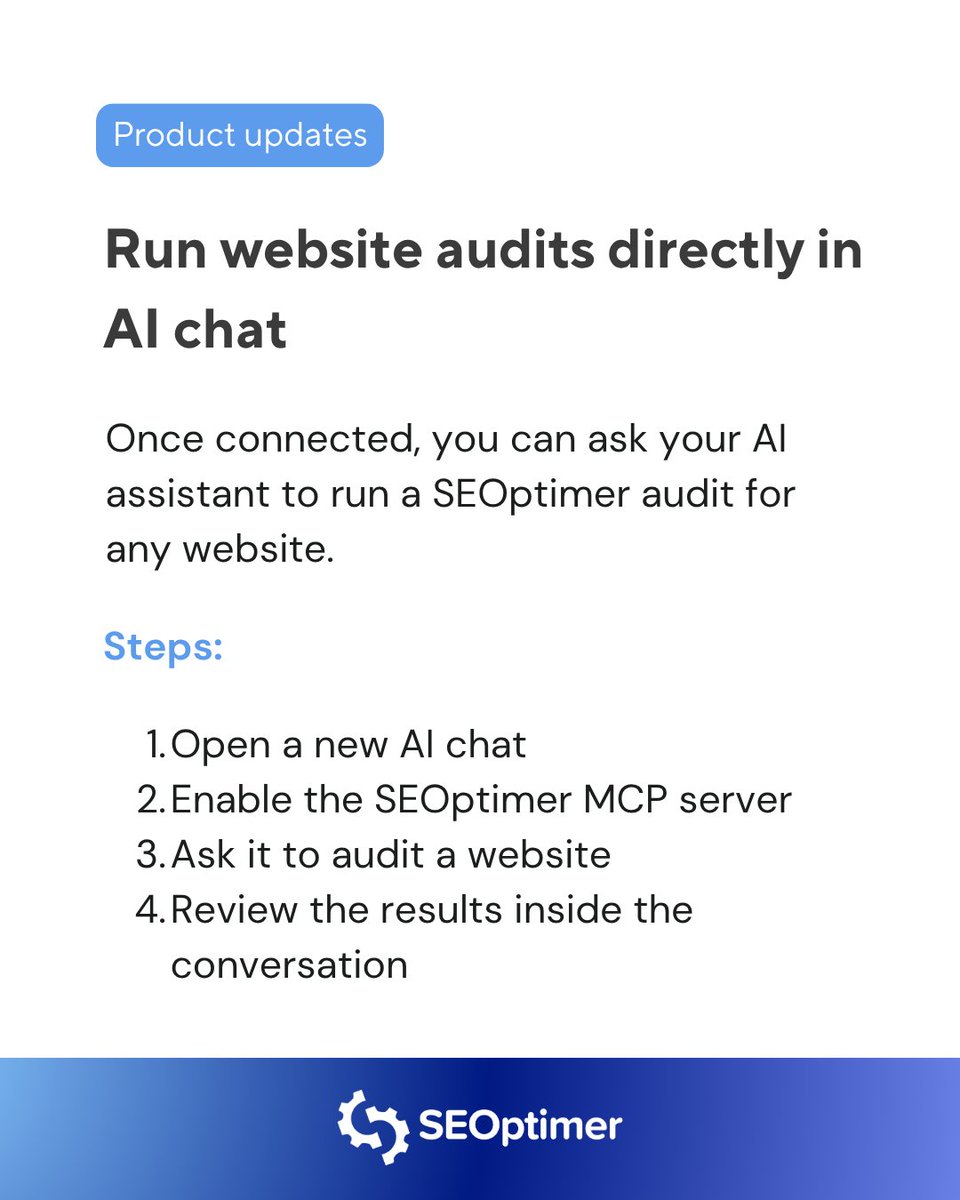 SEOptimer tweet media