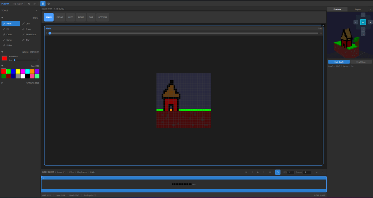socksnftcryp's tweet photo. @StudiosPet  Just Released the First Executable build of 

The 2D Pixel to 3D Voxel Editor

PixVox v1.0.1 is now Live 

Use 2D Pixels to create 3D Objects and then Export them into blender using GLTF 

The Release and Source Code Can be Found Here: 
https://t.co/uPQXL6bsTe https://t.co/CgzKT4XTJ6