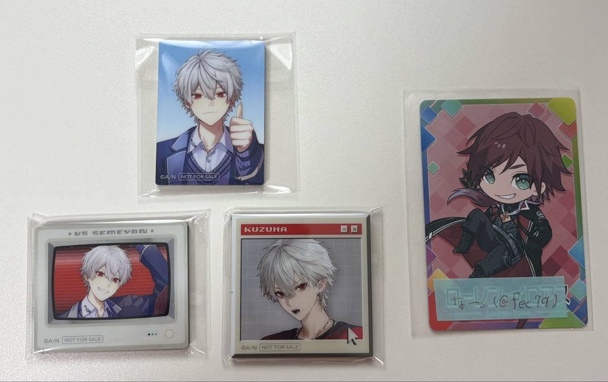 fec7q's tweet photo. 【交換】VSせめよん にじさんじ OS 特典 マグネット

譲：画像1枚目

求：画像2枚目

・郵送>>都内手渡し
・お返事お時間頂く場合あります。
お気軽にお声掛けください！ https://t.co/5Bf275fPAP