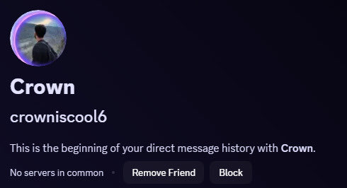 crowniscool's tweet photo. don't add this account on discord it's a fake! https://t.co/8pZU97XfLS