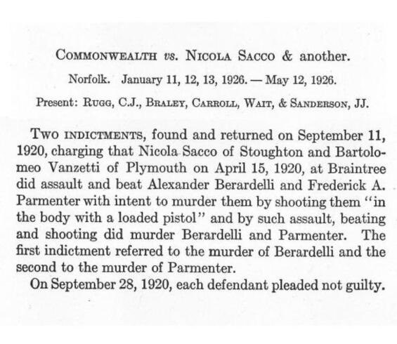 100YearsAgoLive's tweet photo. The U.S. Supreme Court confirms the death sentences of anarchists Sacco and Vanzetti. https://t.co/sZK80UpLUw