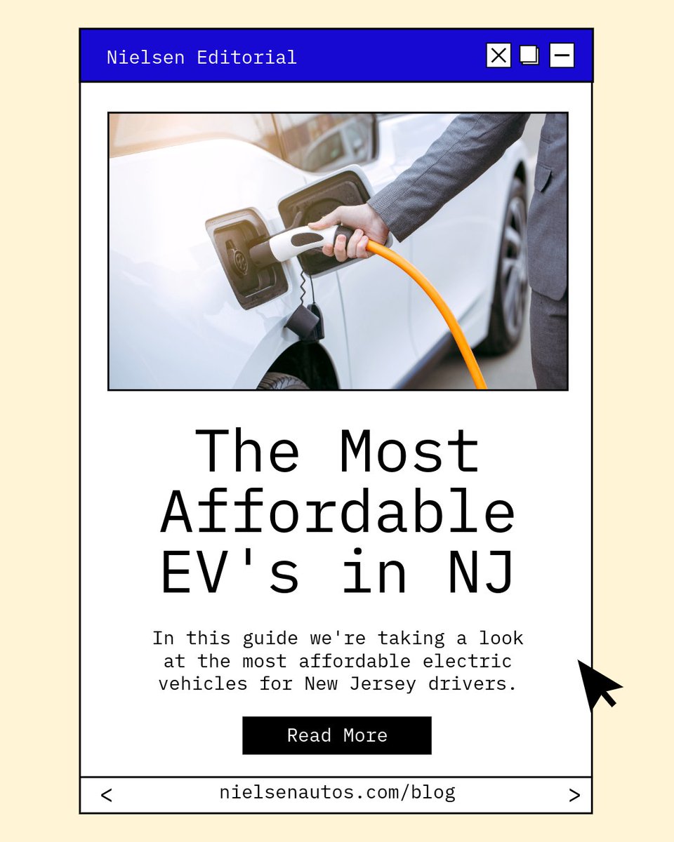 FS_Hyundai's tweet photo. Franklin Sussex Hyundai is a proud partner of Nielsen Automotive Group! 

In this guide we're taking a look at the most affordable electric vehicles for New Jersey drivers.

Read here: https://t.co/nBlfpNZuBI
Visit us online today: https://t.co/KW7ol1bb0F https://t.co/bmANObkuRe