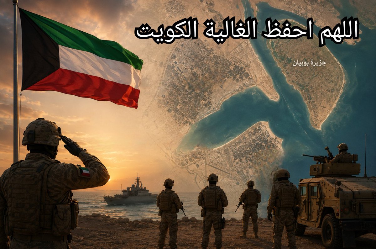 R_Aladasani's tweet photo. اللهم احفظ الغالية #الكويت🇰🇼 وأهلنا وجيشنا ورجال أمننا من كل سوء، وأدم عليها الأمن والأمان والاستقرار واجعلها دائماً في حفظكم ورعايتكم

قراصنة #الحرس_الثوري في جزيرة بوبيان بهدف تنفيذ أعمال عدائية تجاه دولة الكويت

الحمد لله وحده ثم الشكر لجيشنا الباسل على ما يبذله من تضحيات وجهود في حماية الوطن وأمنه، وحفظكم الله ووفقكم وسدد خطاكم وجعلكم في حفظه ورعايته وجزاكم الله خير الجزاء

#القوات_المسلحة_الكويتية
#العدوان_الإيراني_الغاشم