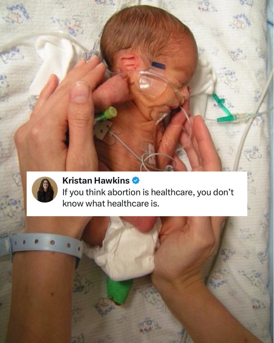 KristanHawkins's tweet photo. Real healthcare heals. It’s protects life and fights for the people who can’t fight for themselves. Abortion is the exact opposite. https://t.co/flj5GfbsCV