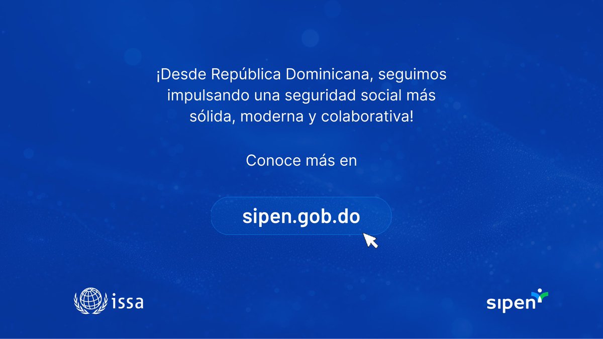 SipenRD's tweet photo. 🌎🤝 La Asociación Internacional de la Seguridad Social (AISS) designó a la SIPEN como sede de su Oficina de Enlace para América del Norte y Centroamérica durante los próximos tres años. https://t.co/15H9cv7mV3
