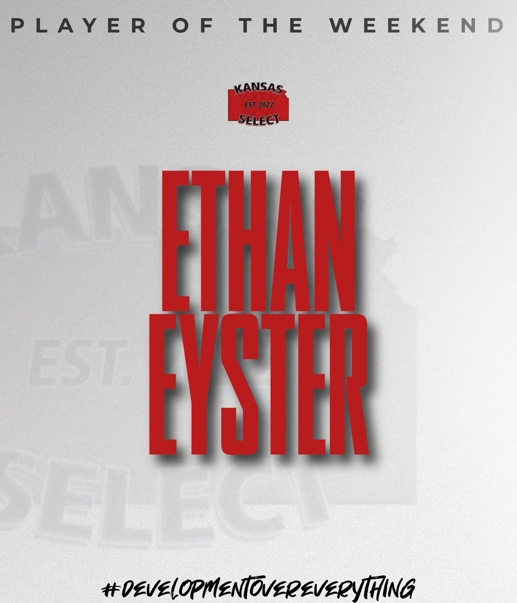 kansas_select's tweet photo. ⭐ Player of the Weekend
🏀 2028 Black
⭐ Ethan Eyster

Ethan was a monster on both sides the of the ball! Including a double double in the FIRST HALF, in one of their games! https://t.co/C5MqwzTdHj