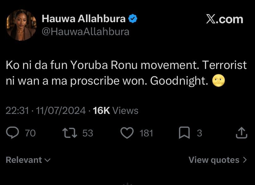The Yoruba Times tweet media