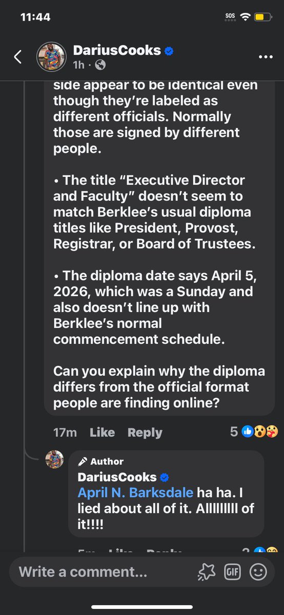 Brittne32013030's tweet photo. #dariuscrooks #dariuscooks um someone please please look this up because ummmmm….  Did he lie again about getting his degree?? Someone caught it https://t.co/KFFMuJ7qbj