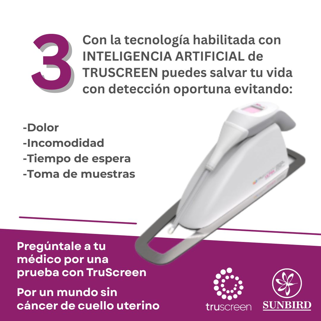 TruScreenLATAM's tweet photo. Si has escuchado que el papanicolaou es doloroso y muy incómodo pídele a tu ginecólogo que utilice #Truscreen dispositivo para la detección oportuna de #CaCu habilitado con #IA que no es incómodo, es indoloro y menos invasivo.

https://t.co/fCKLi3Y10g
 #HealthcareTechnology https://t.co/tDLjEArxLR