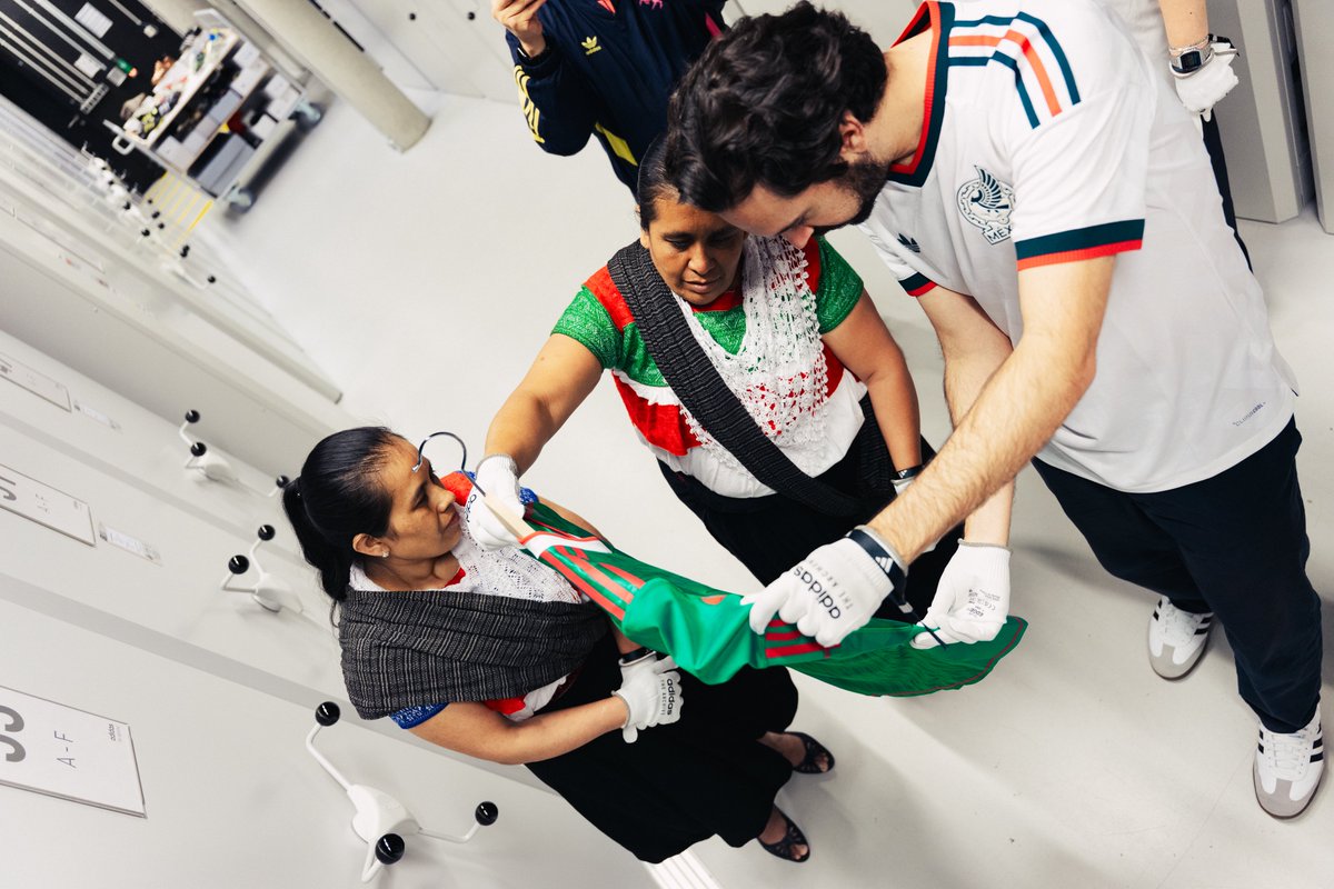houseofheat's tweet photo. Mexico’s third kit has officially been added to the adidas Archive in Germany 🇲🇽

For the first time ever, a handcrafted piece created by artisans for a football federation has entered the archive, spotlighting the work of the women artisans from Puebla’s Sierra Norte region behind the jersey’s detailing.

The collection now sits alongside World Cup balls, iconic kits, and some of adidas’ most historic pieces ahead of the 2026 FIFA World Cup.