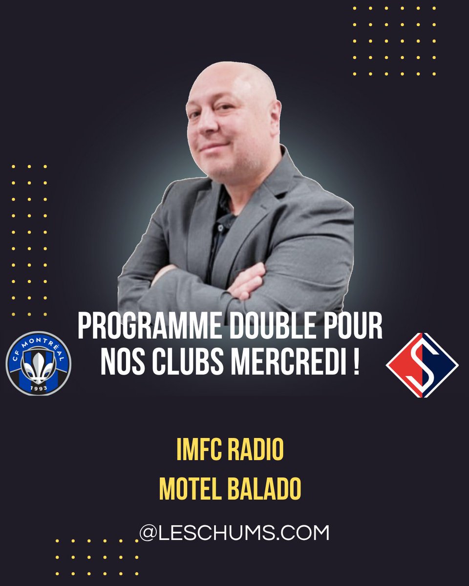 GavinoDe_Falco's tweet photo. AVANT-MATCH #CFMTL ET @fcsupraquebec !

- Point de presse avec coach Eullaffroy 
- Match important vs Portland
- @fcsupraquebec joue en matinée à 11h 

Aimez vous le contenu ? Propulsé par https://t.co/WrlyqwTWF5

https://t.co/9yM1YUmTpc

https://t.co/uX3mFf54Bm https://t.co/J1I1H48XxZ