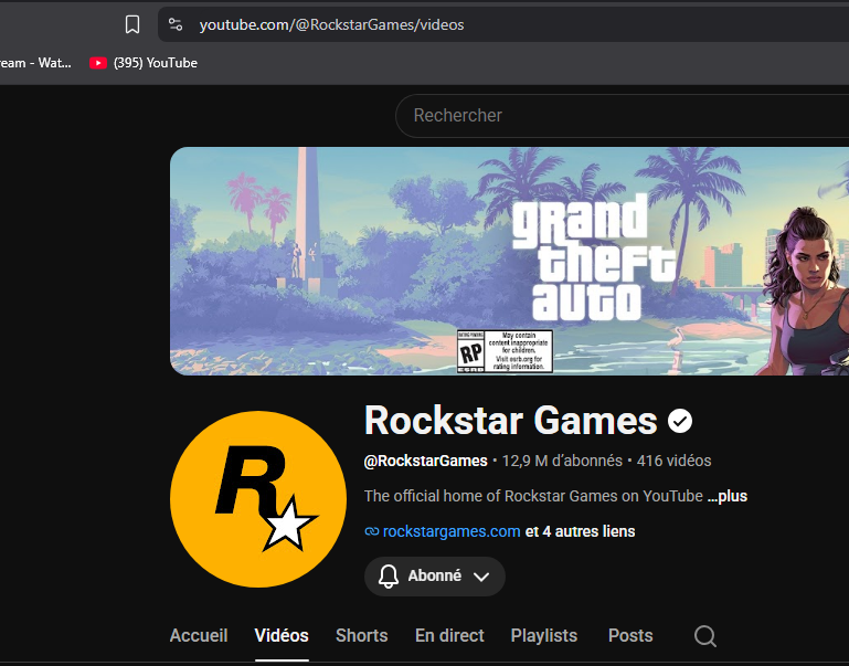 _SEN_FOX's tweet photo. ??? 417 VIDEOS ?? i refreshed and it came back to 416 videos  #gta6 https://t.co/wdPVo98b01