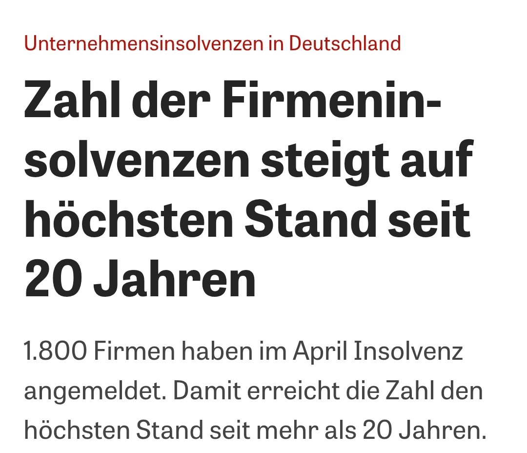 Angels_Airways's tweet photo. Wir schreiben das Jahr 2026 nach 1 Jahr CDU  Kanzlerschaft F. Merz.

Firmeninsolvenzen auf höchstem Stand seit 20 Jahren‼️https://t.co/C9zSShENbM https://t.co/MTtLt9pY7v
