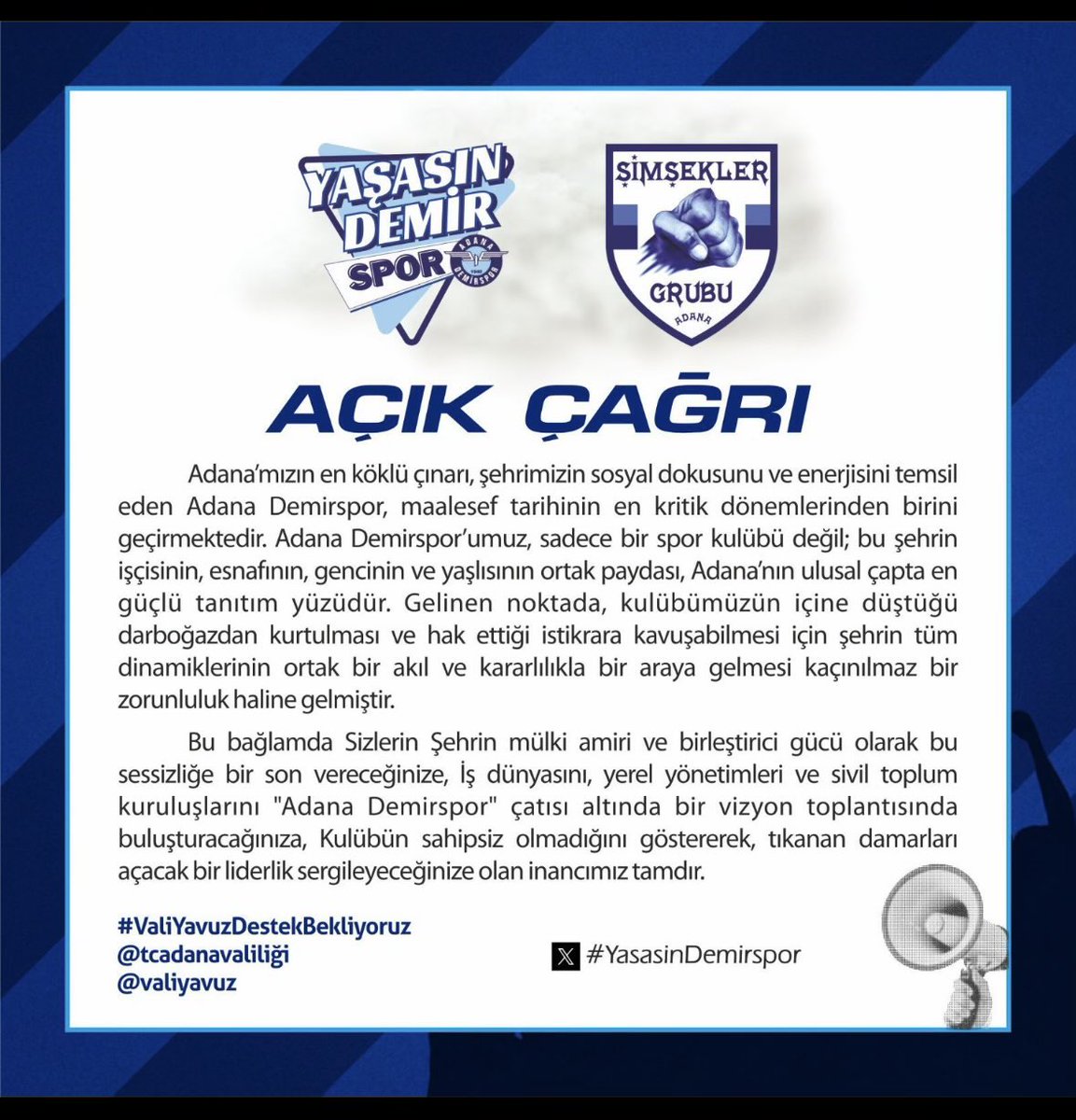 mustafaoozel's tweet photo. #ValiYavuzDestekBekliyoruz https://t.co/hXO1iY6Qvt