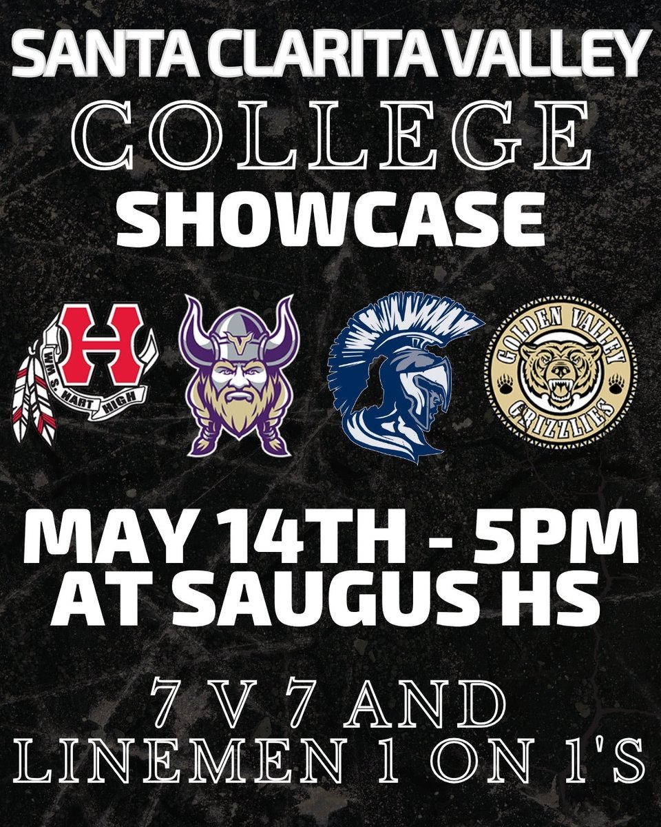 CoachMax10's tweet photo. @CoachT_PSU @psuviksFB @psuviks Coach! Come by Saugus HS in North LA anytime. We have showcases upcoming, but drop by any day! Let me know where I can send our recruiting roster to! We got an ATH and a few Linemen who are class of ‘27 that could be a fit for you. https://t.co/Iqyat2bPz2