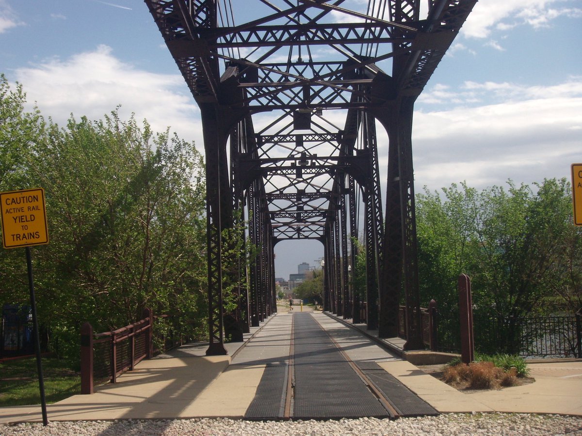 the Cherry Ave Bridge is a rare asymmetrical bobtail swing bridge built ...