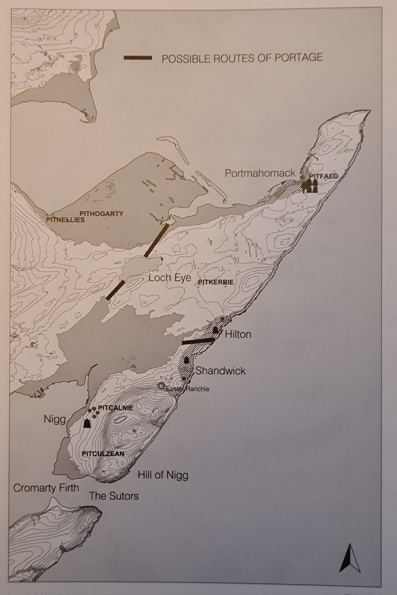 tarbatness's tweet photo. @adbrora @theiaincameron It's not just the point at the end of the promontory, the whole Peninsula is called The Tarbat Peninsula.

Nigg Bay was deeply indented, and two portage routes are very likely. https://t.co/B7at9ttMds