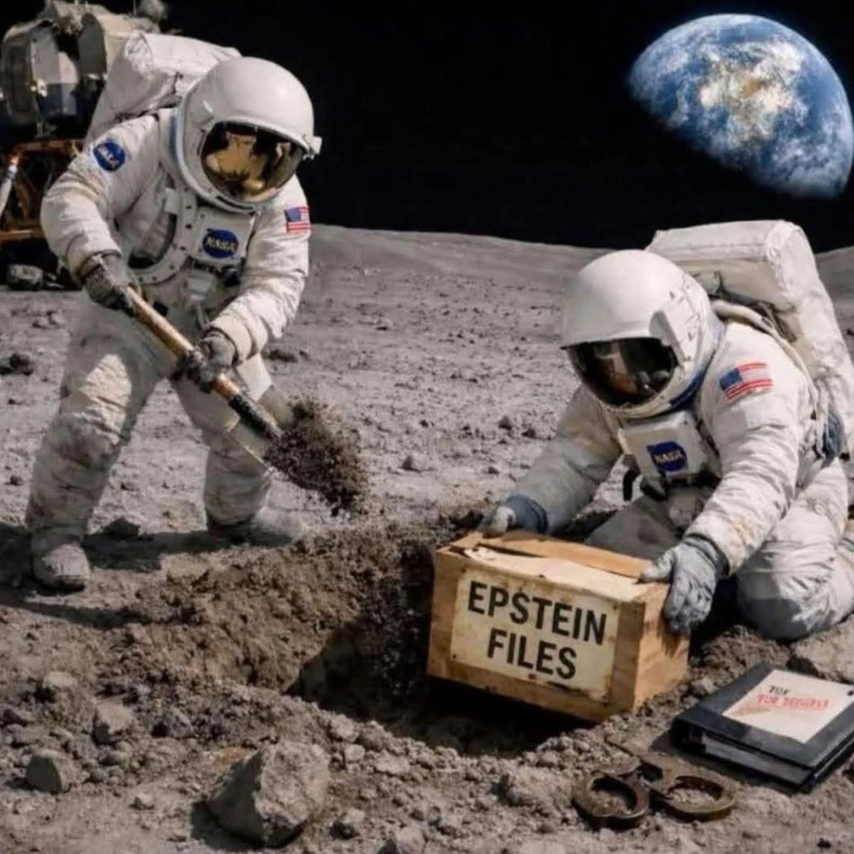 DowdEdward's tweet photo. This stunning photo reveals the true purpose of the Artemis II space mission!🤣 https://t.co/xL4TwJHEea