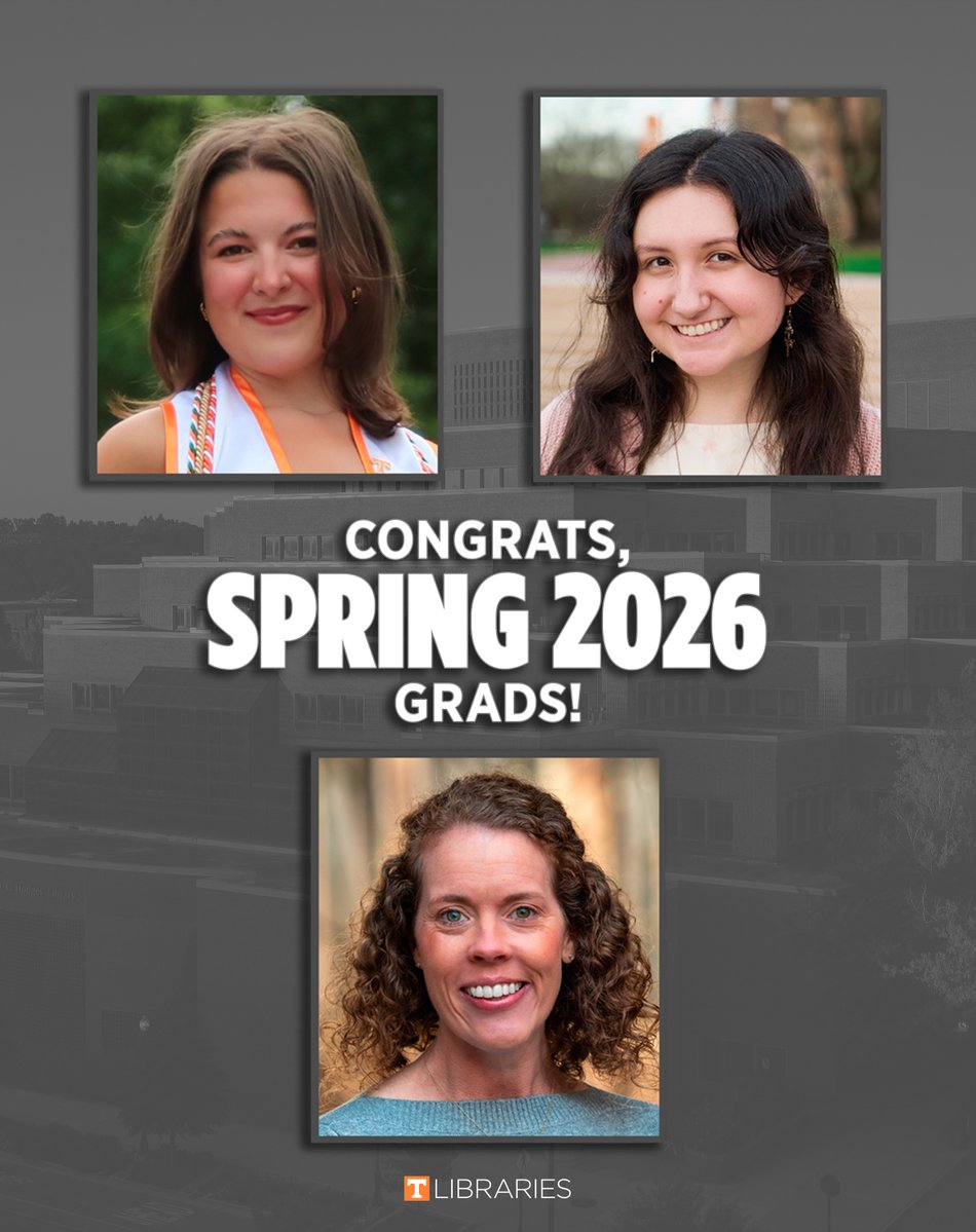 UTKLibraries's tweet photo. Congratulations to our UT Libraries Spring 2026 graduates! 🎓

🔗 Learn more about our graduating team members and their academic achievements: https://t.co/f6uDpP0vlc https://t.co/zzUN32idMY