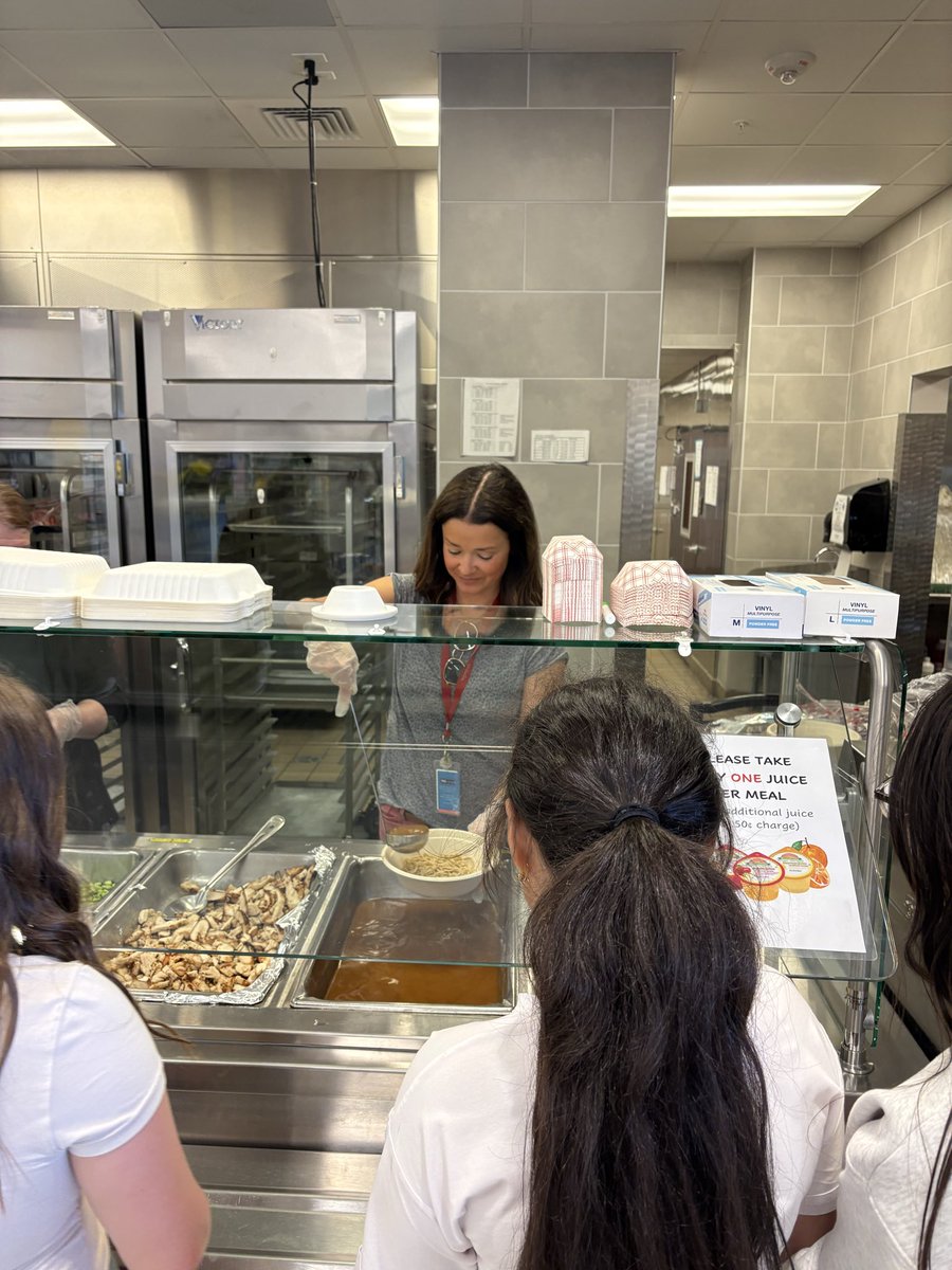 steveglaize's tweet photo. Our Food Service Department celebrated our Grade 5 students with a special lunch today!  It was amazing! @HH_Schools https://t.co/SA0emlcrHW