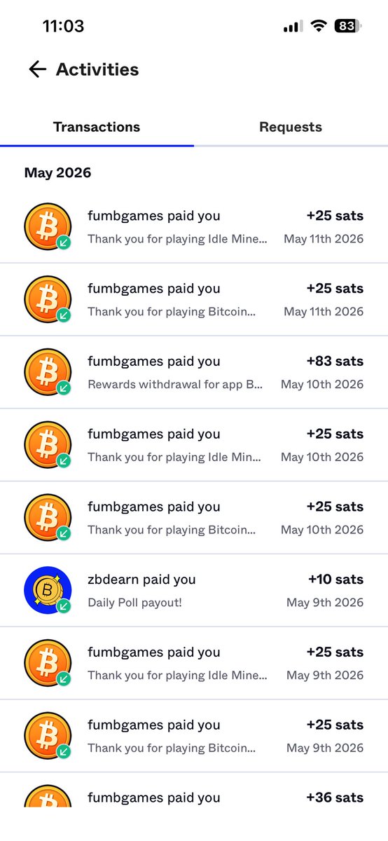 juu_rolim's tweet photo. É tipo uma carteira digital pra receber satoshi (sat - um pedacinho de bitcoins) pra fazer check-in, cumprir missões e jogar. É bem divertido e dá pra sacar todo dia! Transfere pra outras carteiras🤑 nível muito fácil #ZBD #rendaextra #bitcoin https://t.co/iDDRNPBIN0 https://t.co/Rwn5NKciqm