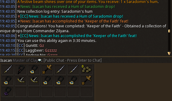 IsacanRS's tweet photo. saradomin's bum obtained + loot https://t.co/ZhQ1M4wicc