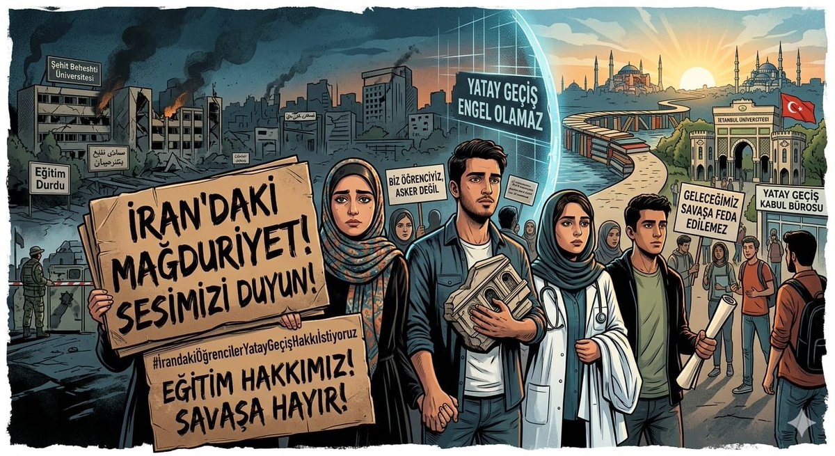 tubaakrttt00's tweet photo. Tek isteğimiz eğitim hakkımızın korunması. İran’da okuyan Türk öğrenciler olarak savaş nedeniyle okullarımıza dönemiyoruz. YÖK’ten acil açıklama bekliyoruz. #YÖKSesVer  @erolozvar @YuksekogretimK https://t.co/yUfRk9rivH