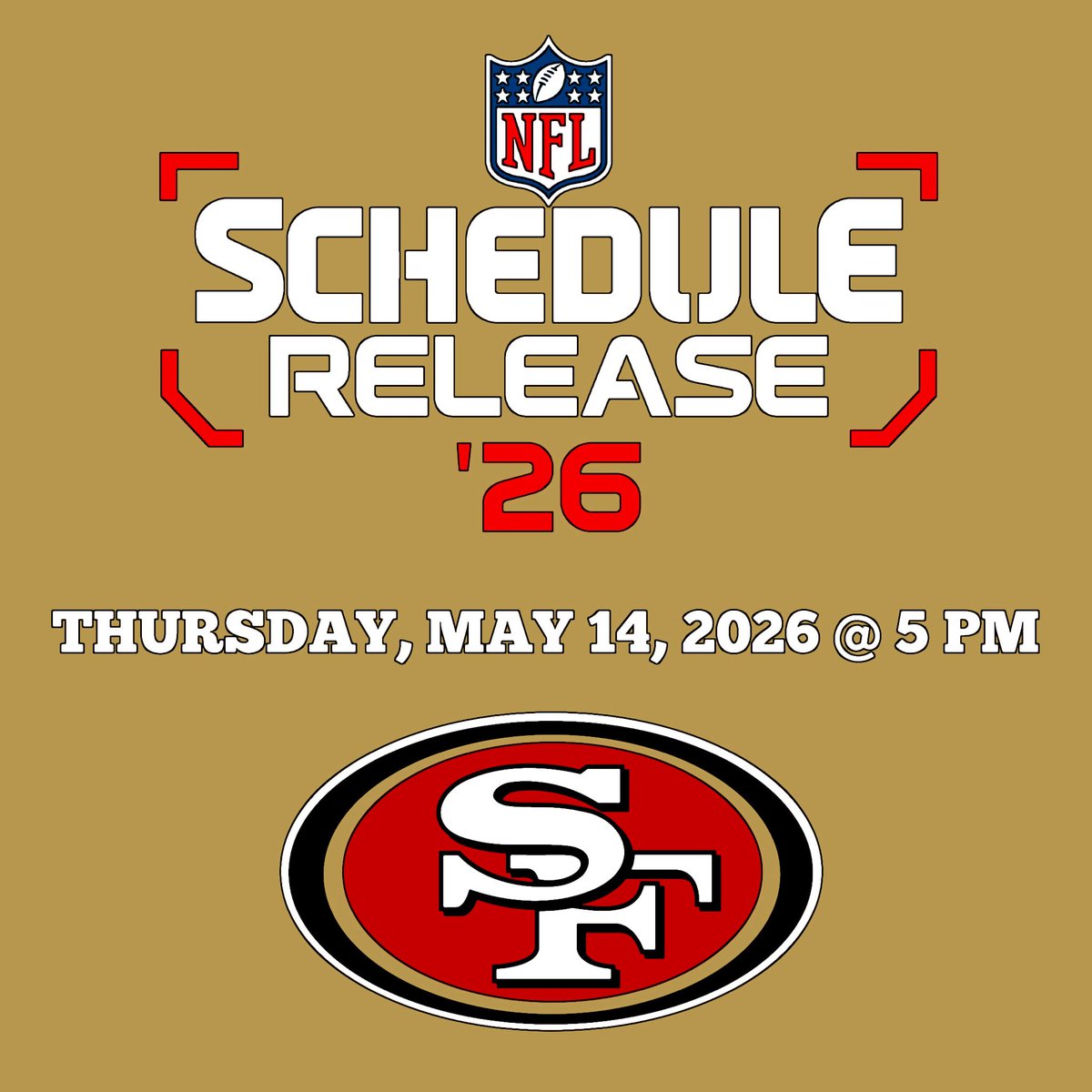 49er_edits's tweet photo. 2026 Schedule Release is coming soon #49ers https://t.co/0JjwFTFK0O