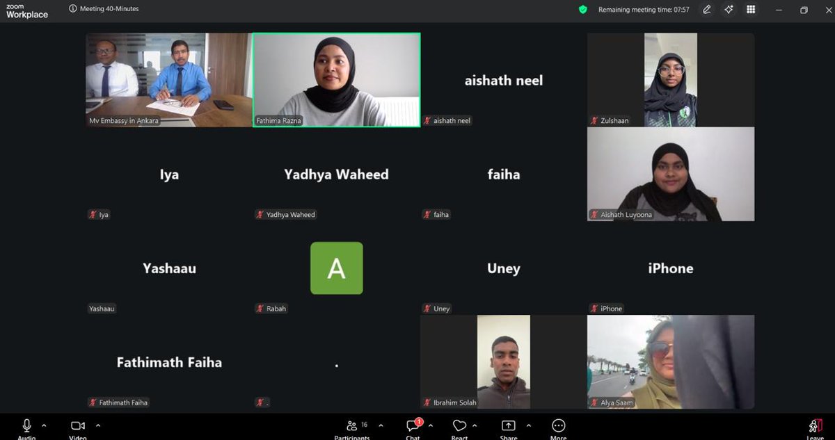 MDVinAnkara's tweet photo. Ambassador held a virtual meeting with YTB Scholarship 2026 applicants, briefing them on the interview process and key aspects. Representatives of @msatmvtr participated and shared insights on the process. The Ambassador extended best wishes for the success of all candidates https://t.co/mYqdFZvC02