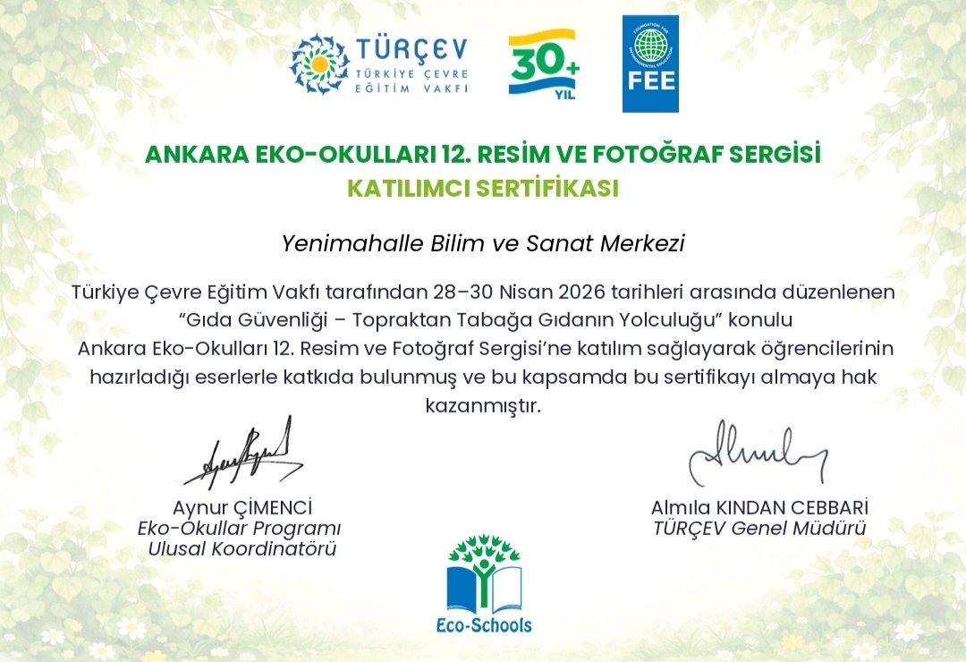 YBilsem's tweet photo. Kurum olarak, sürdürülebilir bir gelecek için sanatın gücüne inancımızla "Gıda Güvenliği - Topraktan Tarlaya Gıdanın Yolculuğu" temasıyla düzenlenen Ankara Eko-Okulları 12. Resim ve Fotoğraf Sergisi’ne katılım sağladık.
@MebOrgm @Murat4Kucukali @T_Kurtbeyoglu @MemYenimahalle https://t.co/VJvBSRlvmB