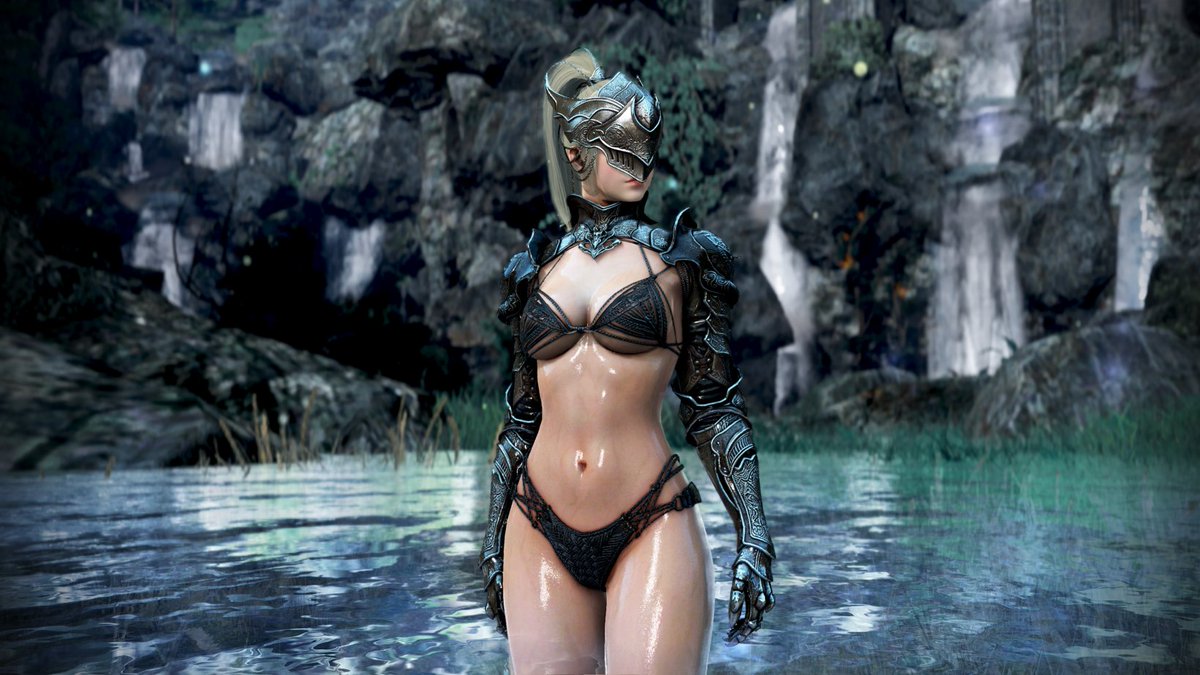 hyko23's tweet photo. @Cyael Aintnoway Pearl Abyss gonna censor shit, this the upcoming outfit of their other game btw : 
Just tell them to get this in Crimson Desert is what we should do instead of flaming.... https://t.co/ZXMIuvFSuF