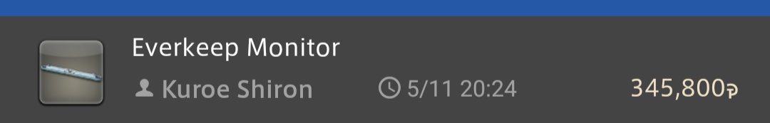 boyyo_'s tweet photo. Accidentally sold an item for 3 milli less than it was worth because I forgot to put another zero at the end in an undercutting match 😭
#ffxiv https://t.co/Po3kj1LpxH